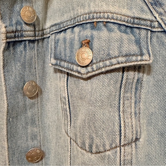 Madewell Oversized Jeans Jacket raglan sleeve 100% Cotton, size S relaxed fit - Picture 7 of 14